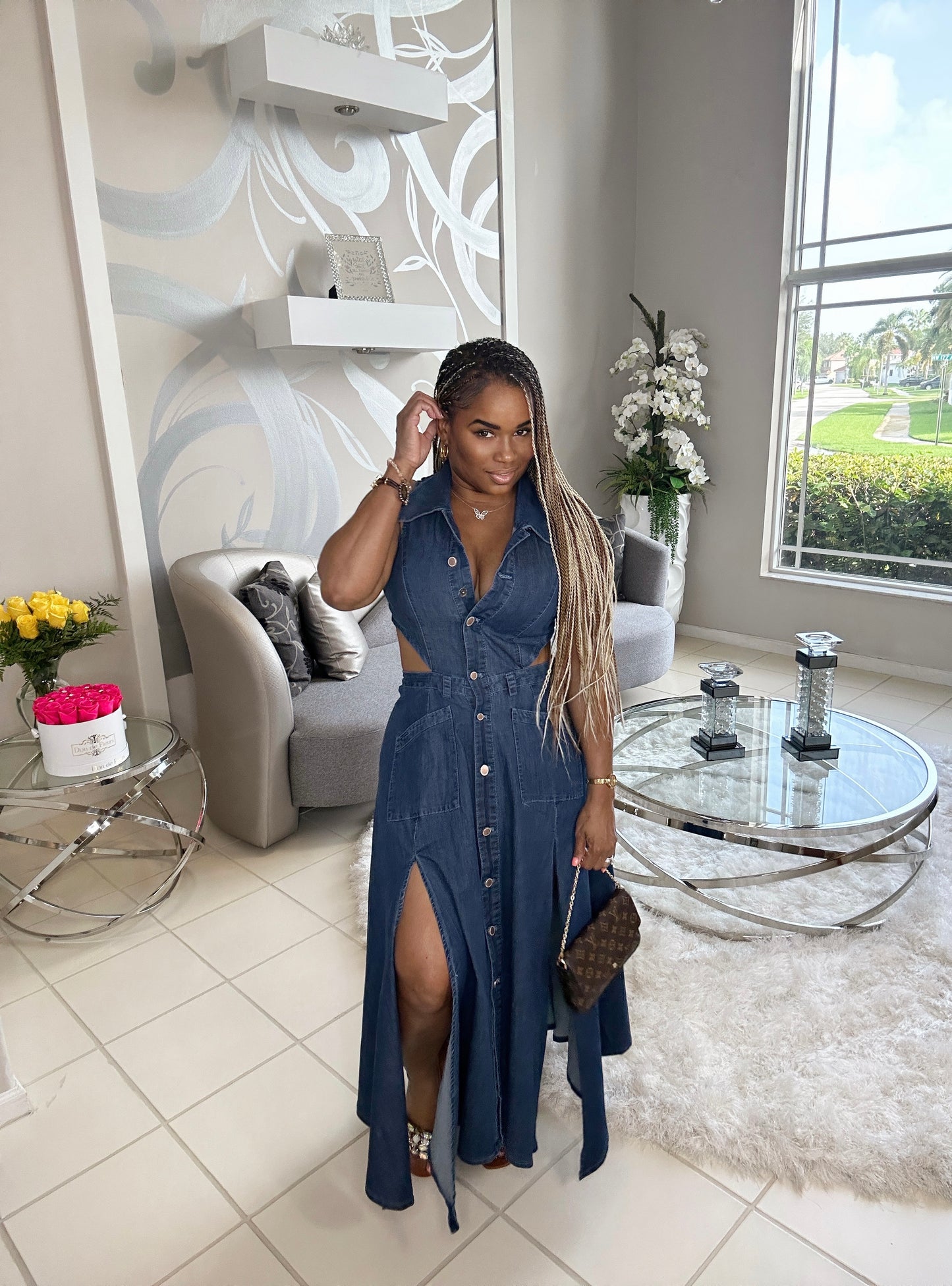 VICKY DENIM DRESS