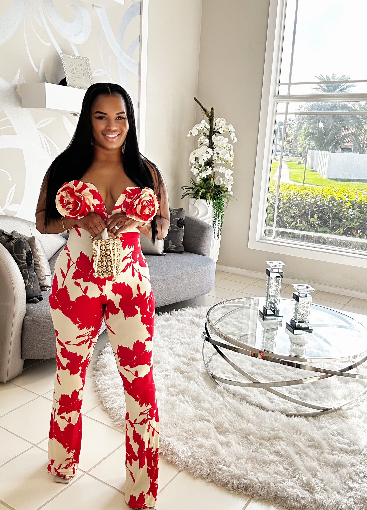ROSE BLOOM JUMPSUIT