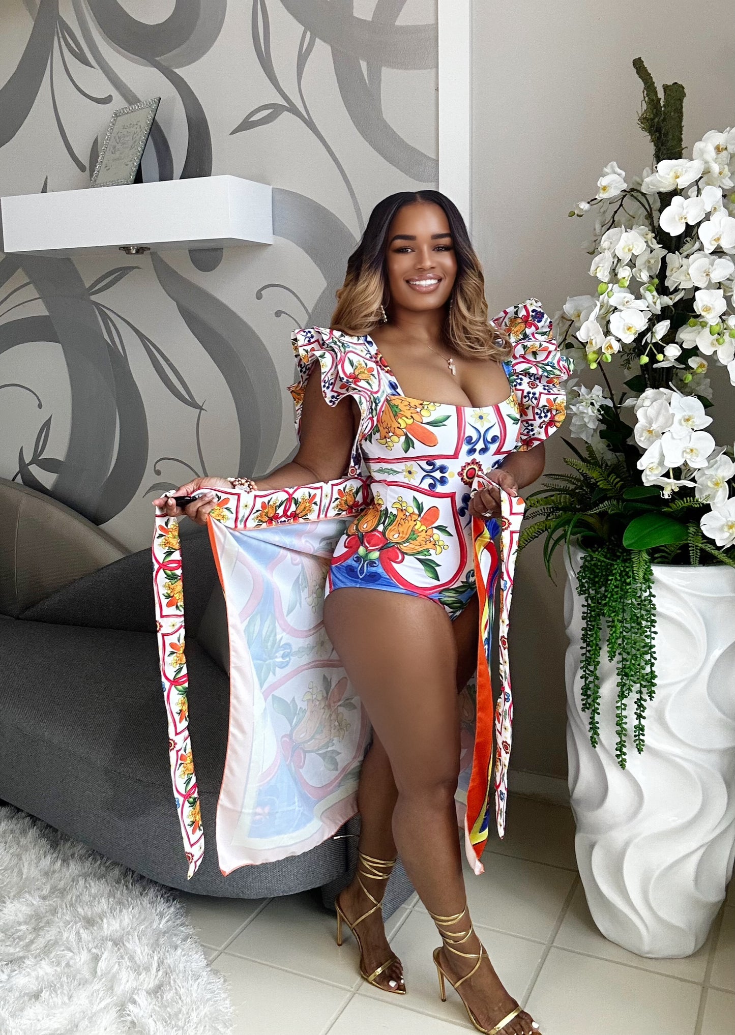 TROPICAL VIBES SWIMSUIT