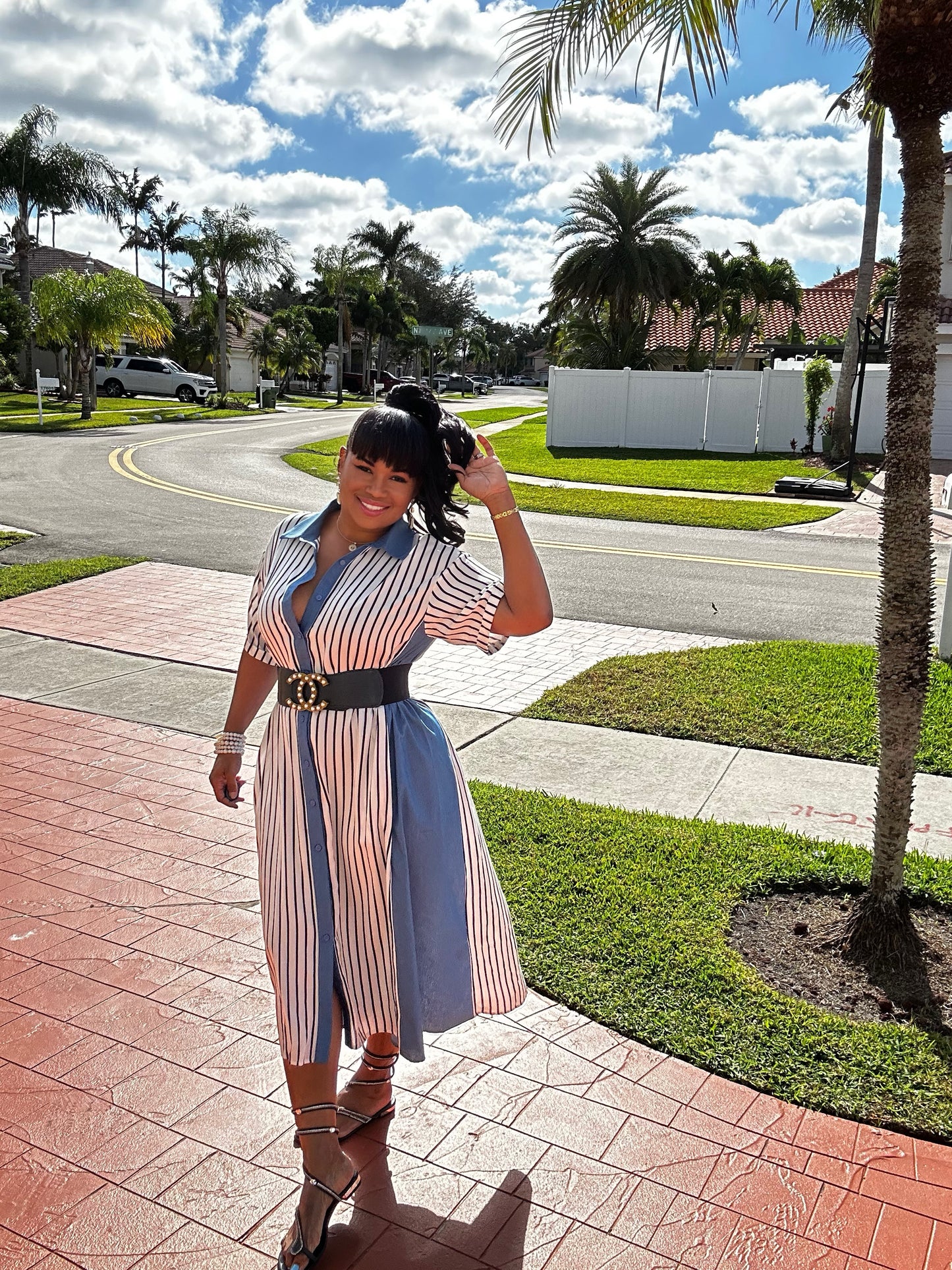 DENIM SHIRT DRESS