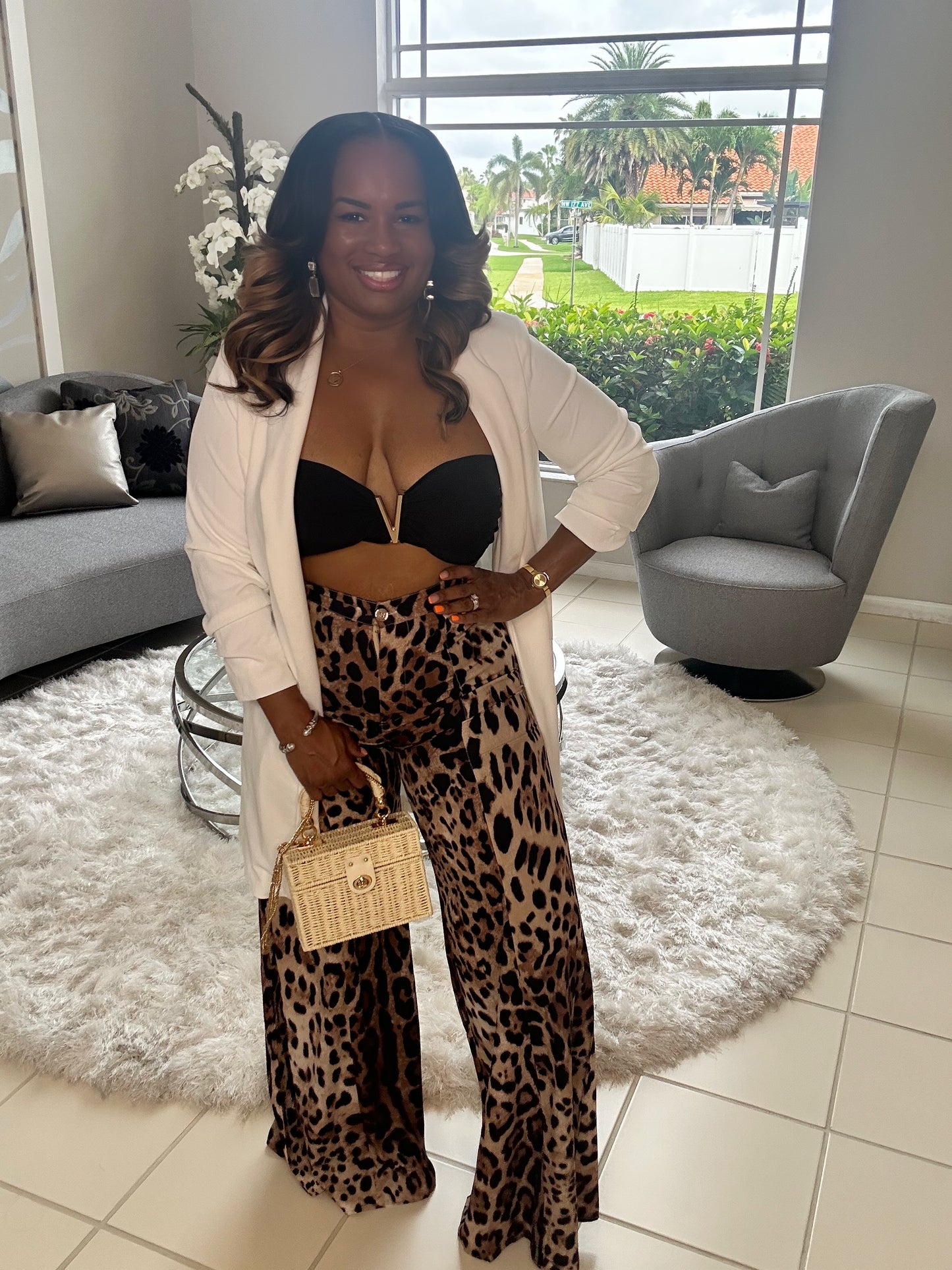 SEXY CHEETAH PANTS SET