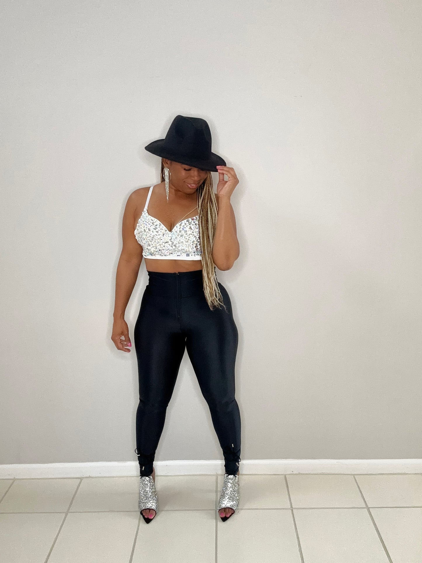 HIGH WAIST SHINY LEGGINGS