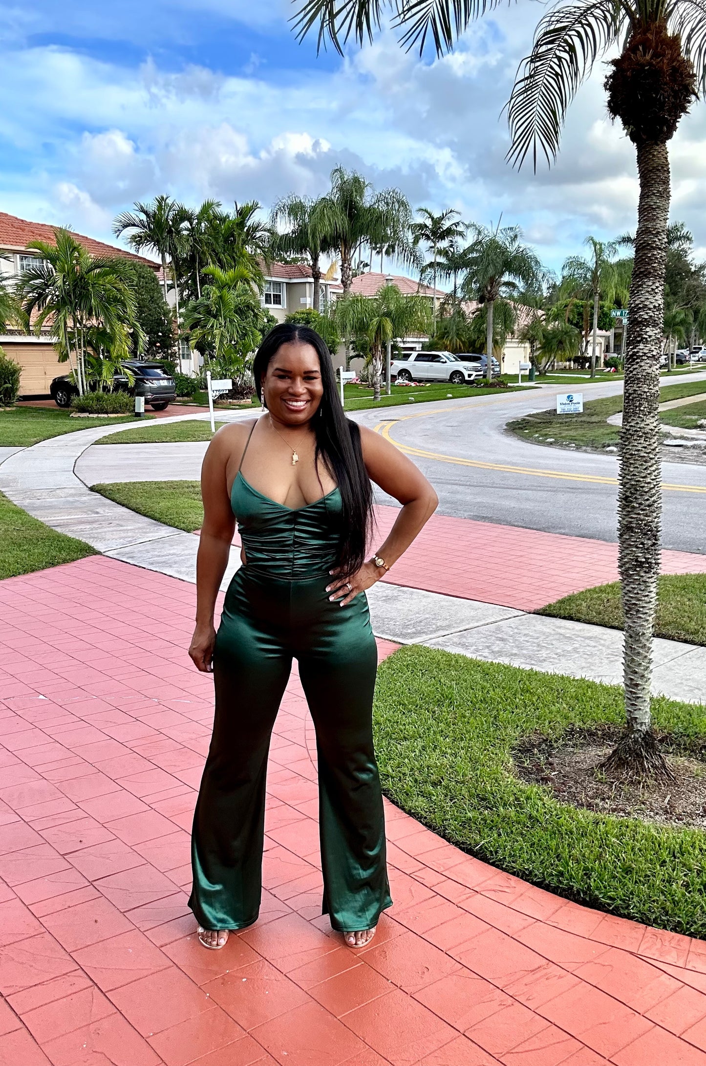 EMERALD GREEN JUMPSUIT