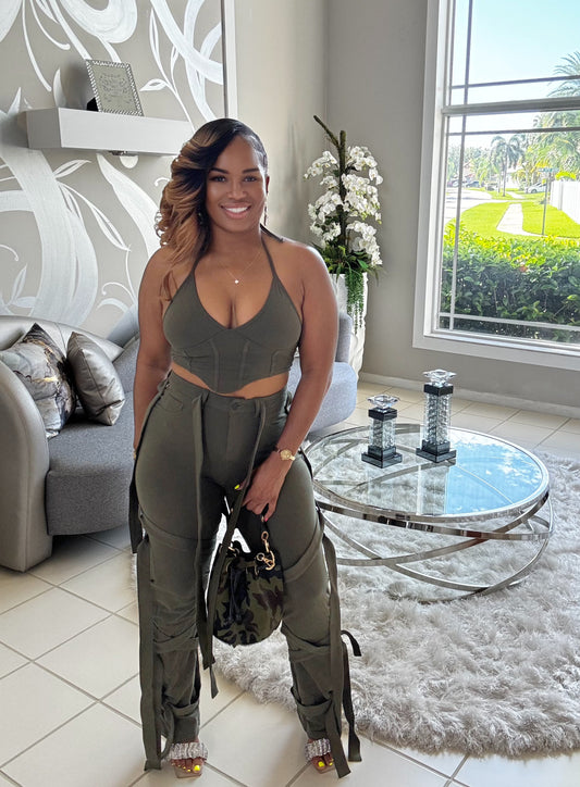 TIE ME UP PANT SET